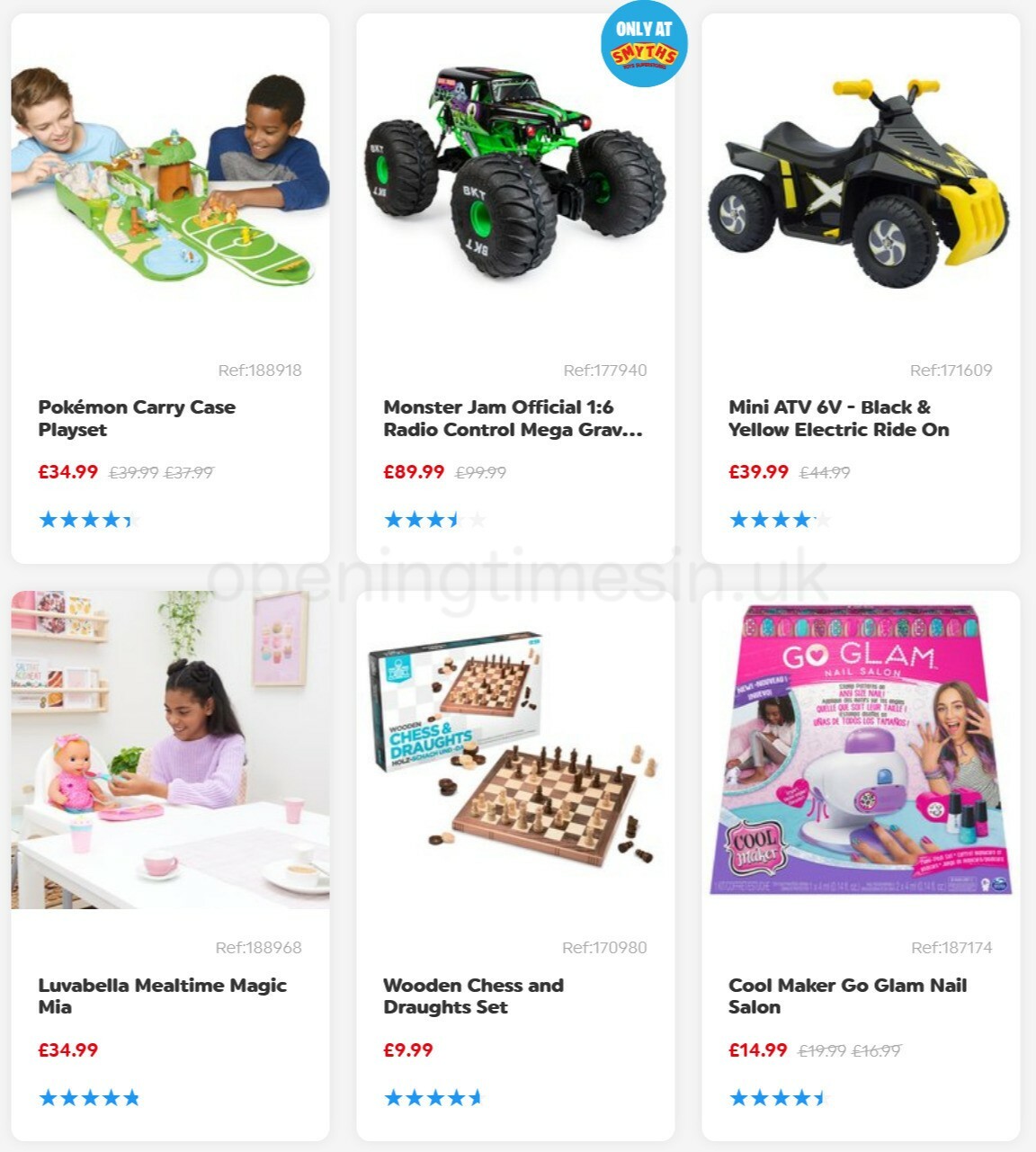 Smyths Toys Offers from 1 January