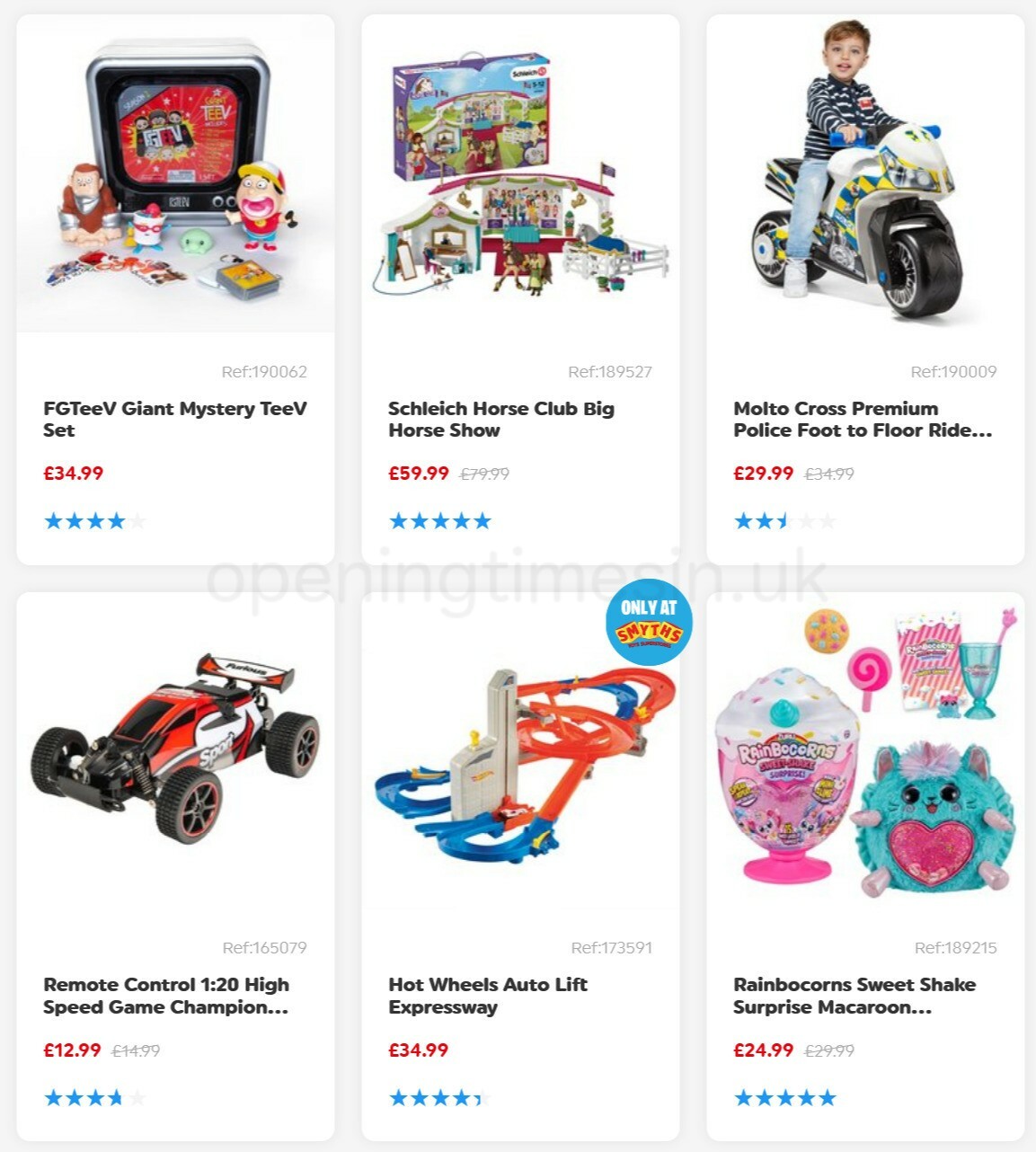 Smyths Toys Offers from 1 January