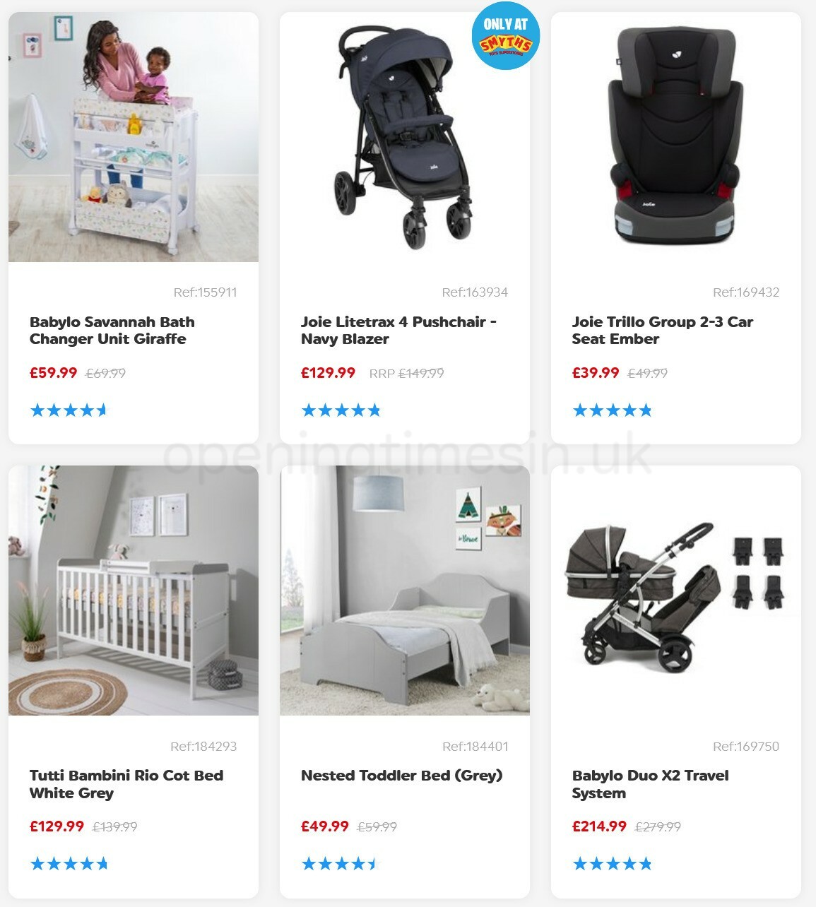 Smyths Toys Offers from 1 January