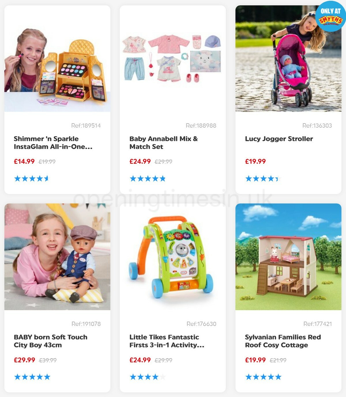 Smyths Toys Offers from 30 January