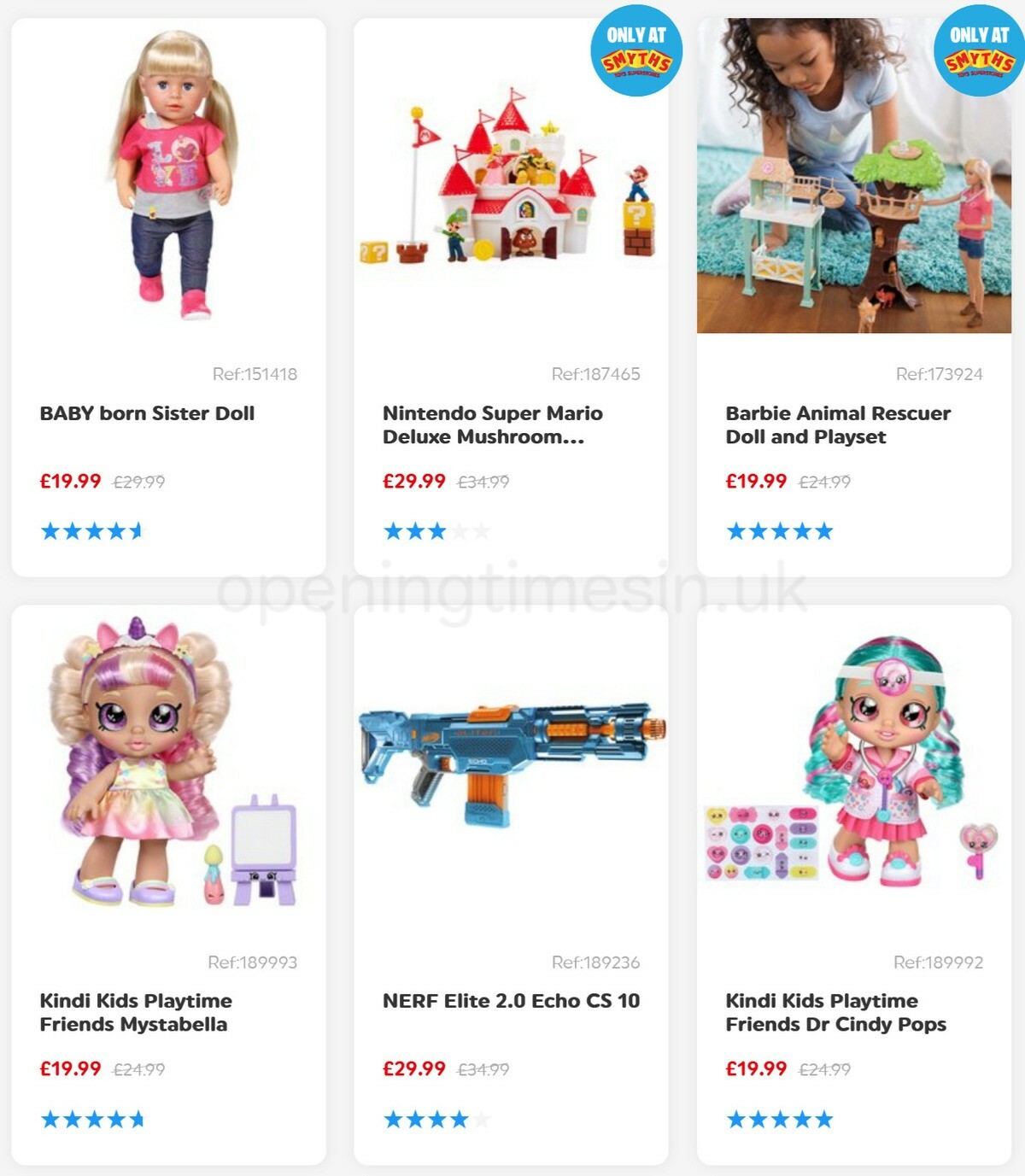 Smyths Toys Offers from 30 January