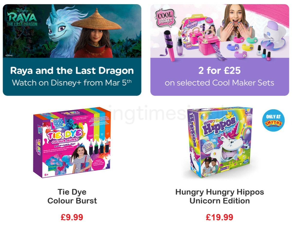 Smyths Toys Offers from 5 March