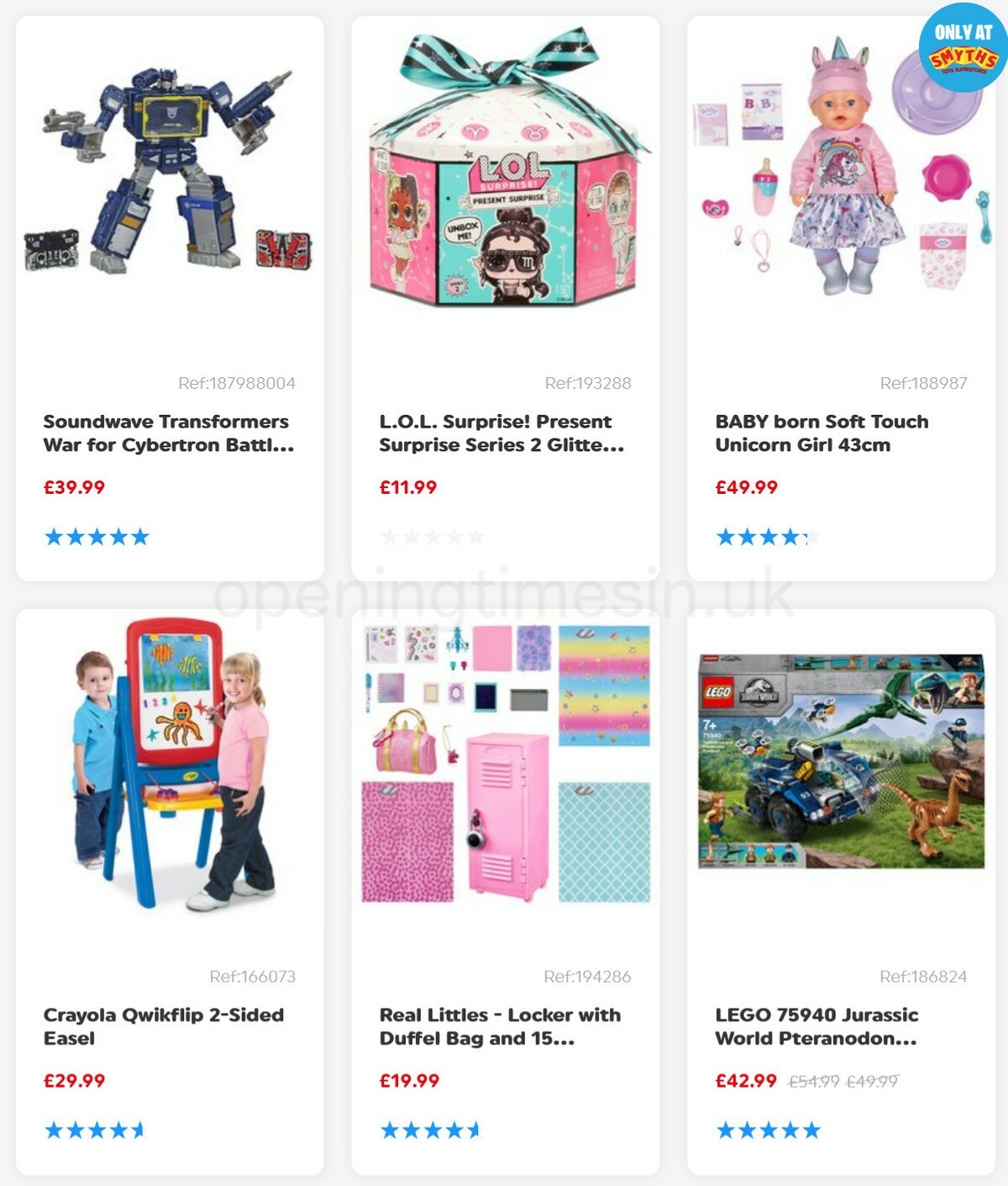 Smyths Toys Offers from 20 March