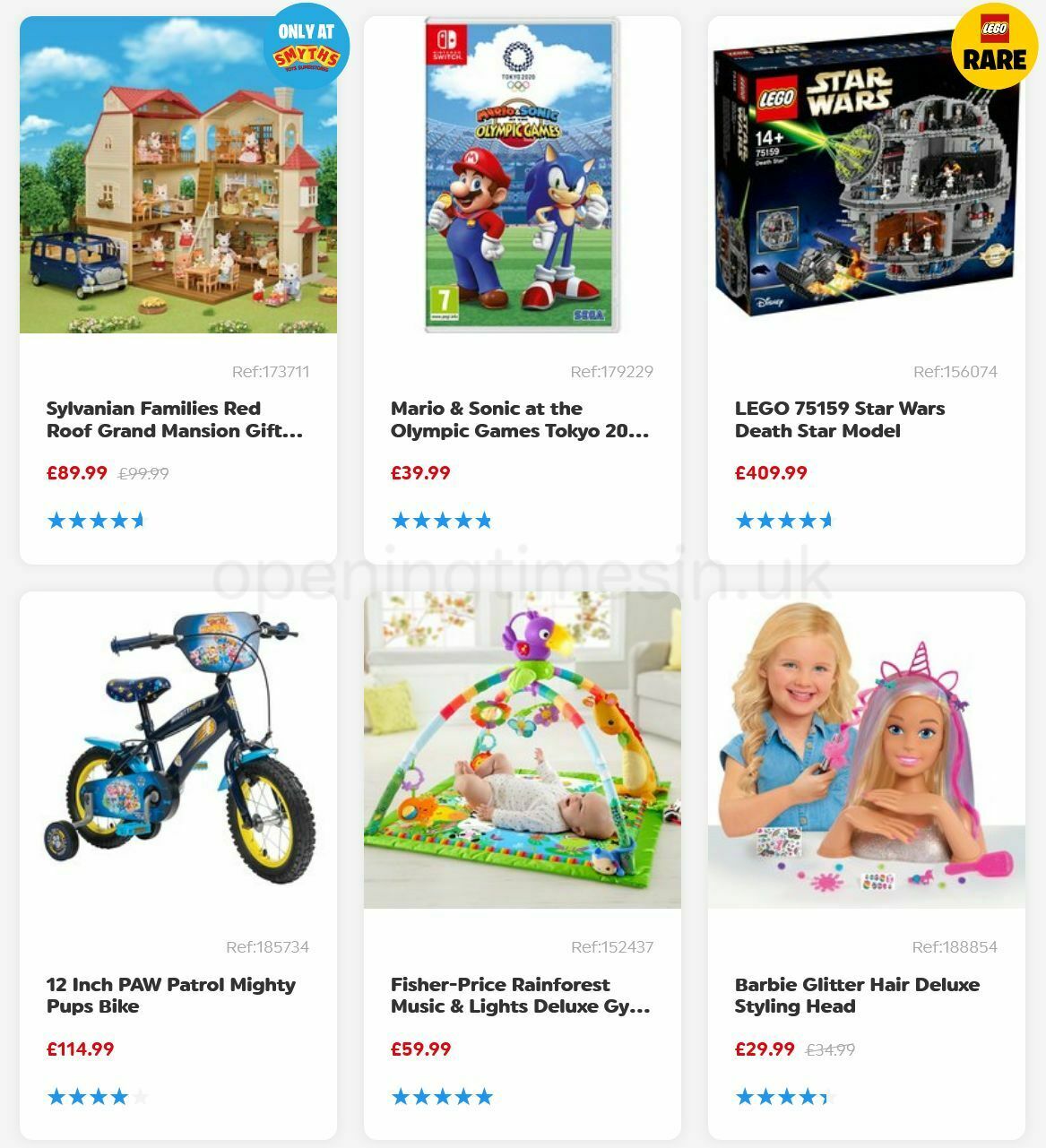 Smyths Toys Offers from 6 August