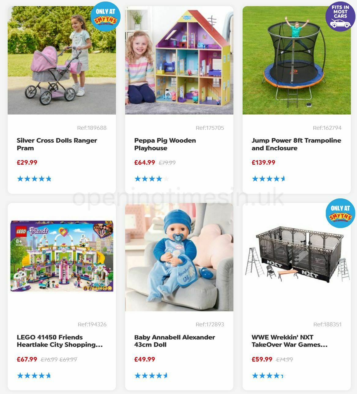 Smyths Toys Offers from 6 August