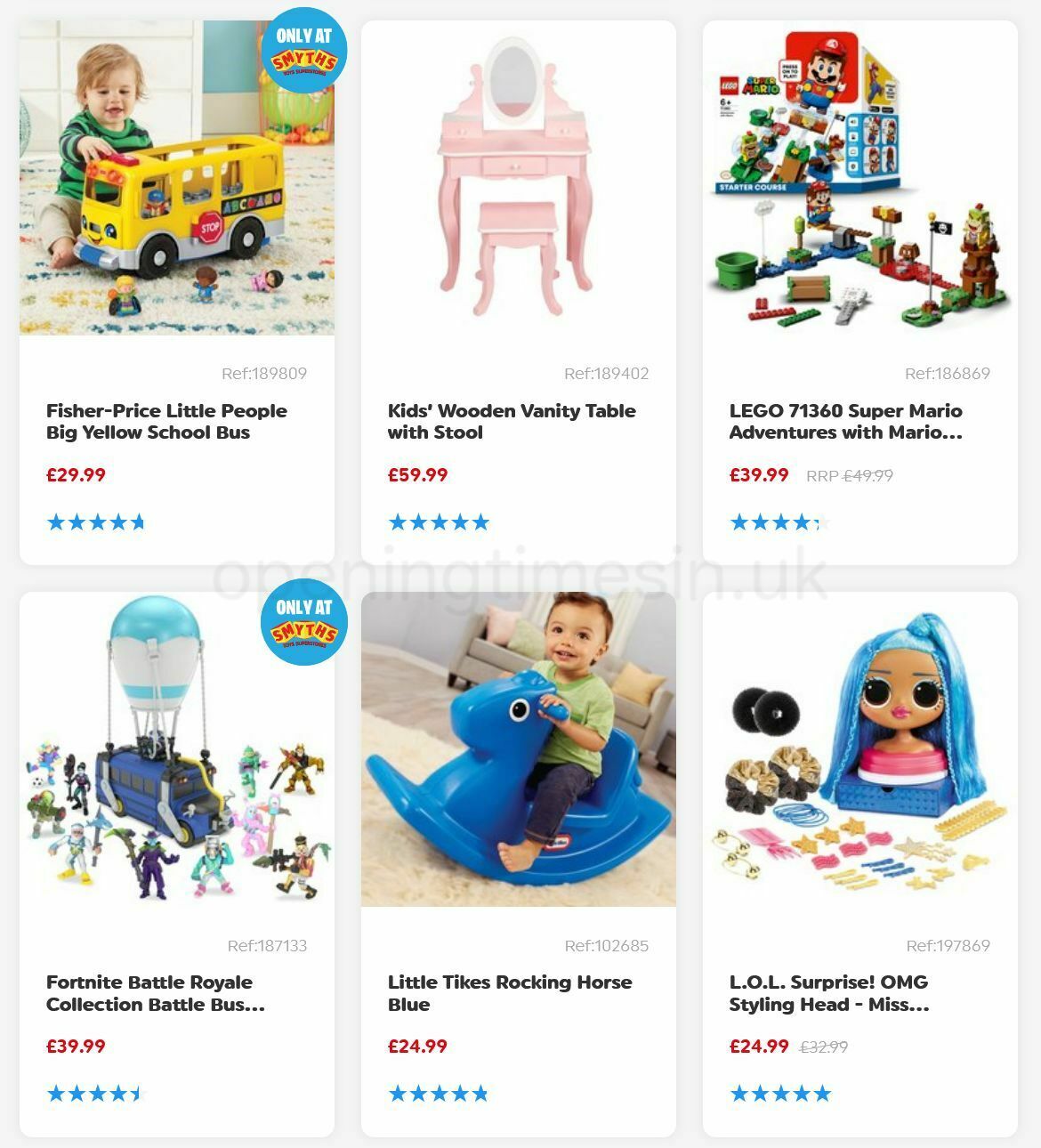 Smyths Toys Offers from 6 August