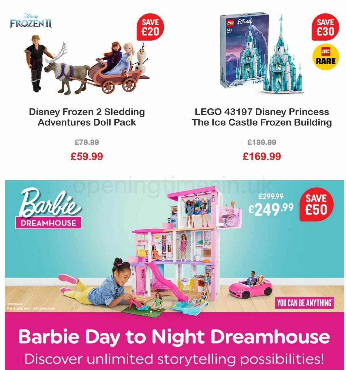 Smyths Toys Offers from 1 October