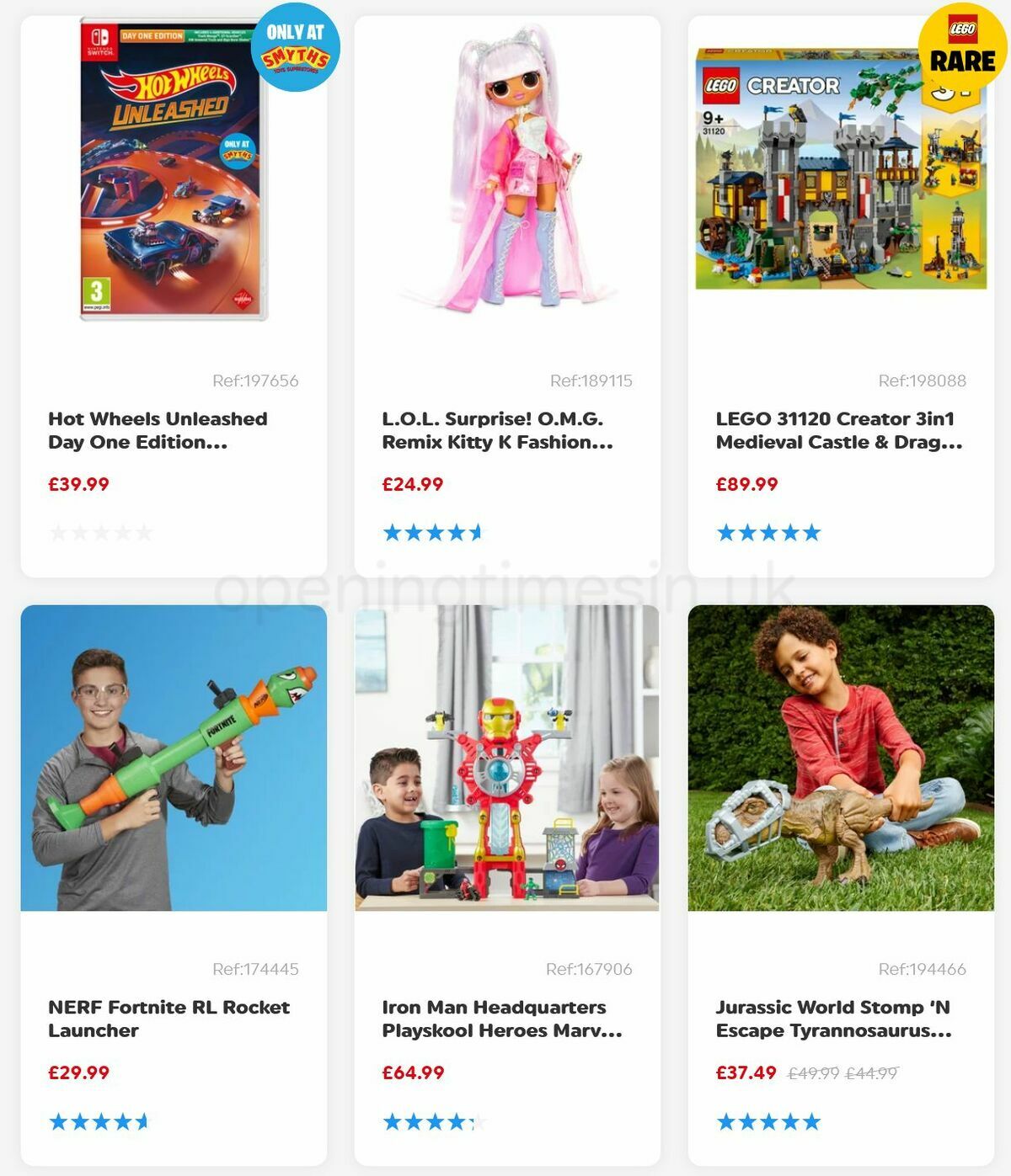 Smyths Toys Offers from 1 October