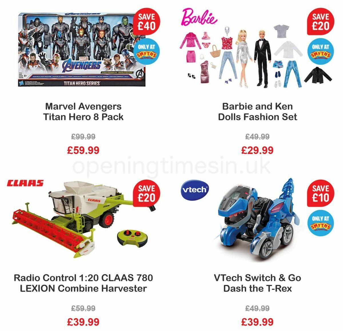 Smyths Toys Offers from 12 November