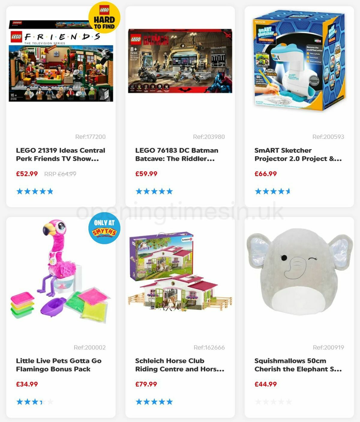 Smyths Toys Offers from 8 January