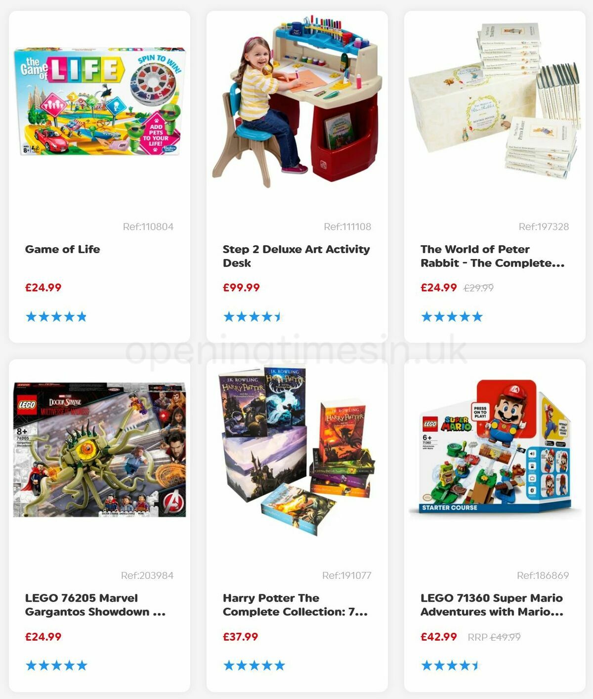 Smyths Toys Offers from 8 January