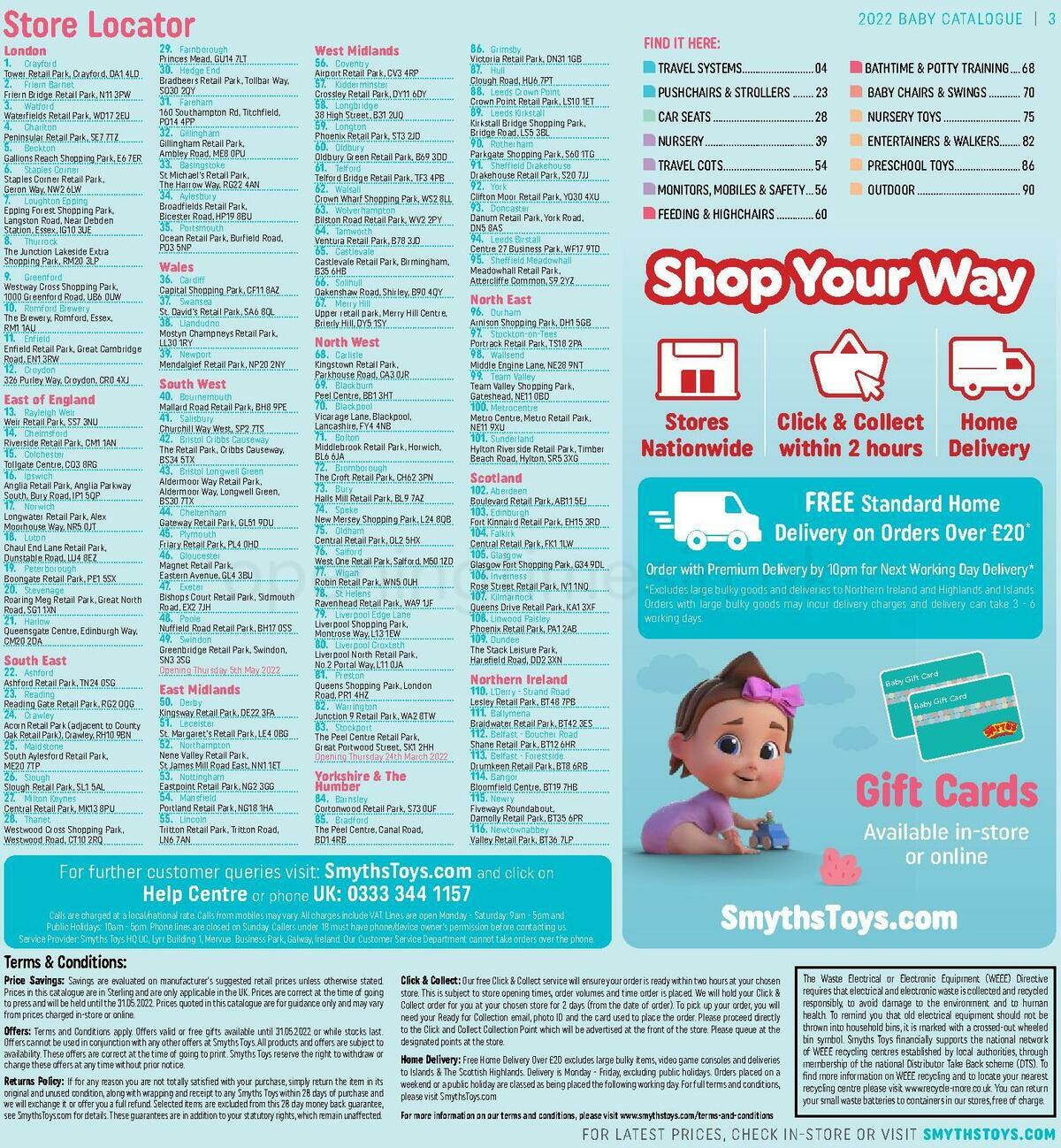 Smyths Toys Baby Catalogue Offers from 22 March