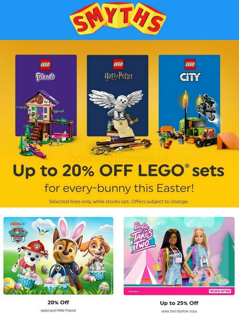 Smyths Toys Offers from 9 April