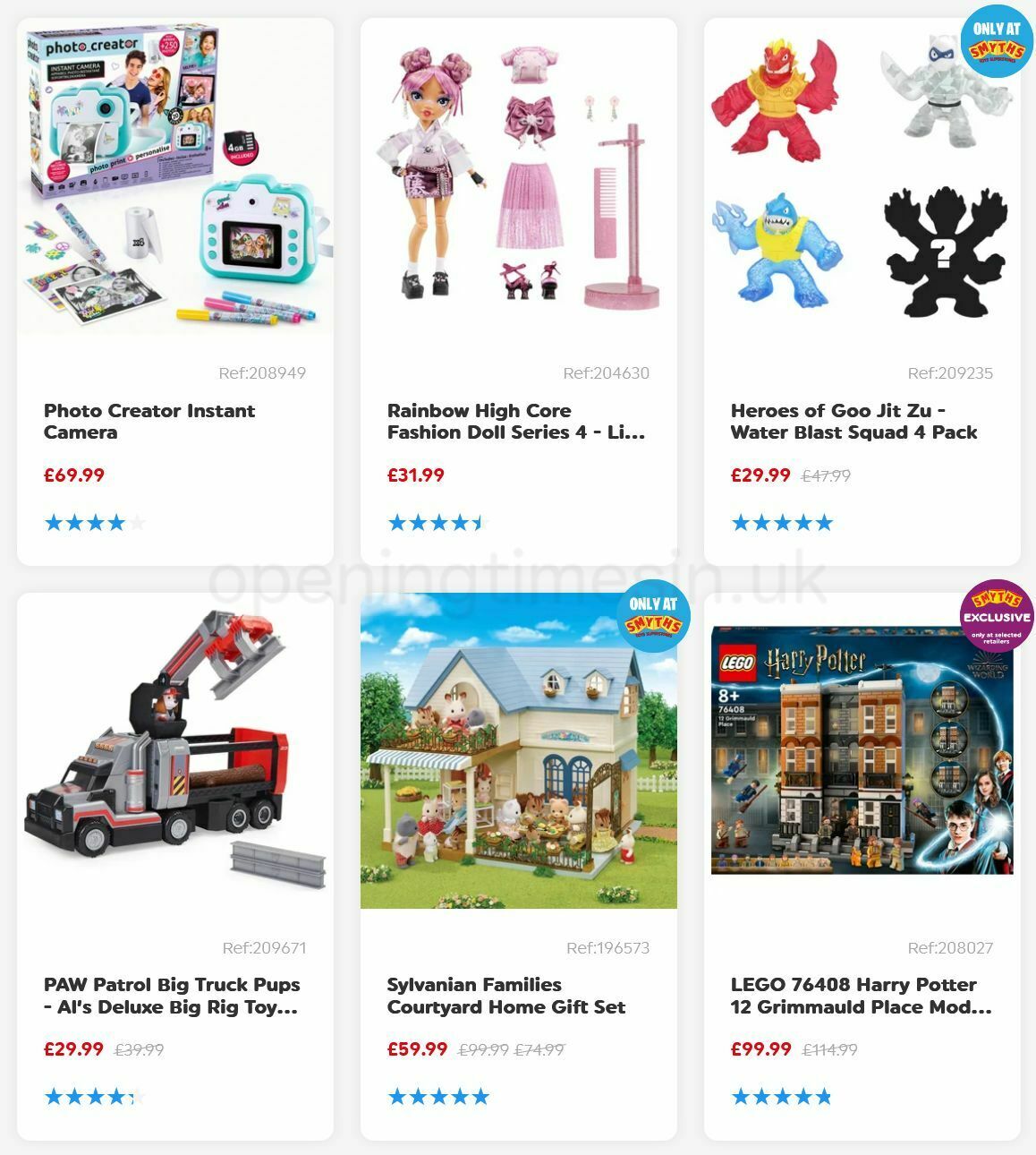 Smyths Toys Offers from 21 October