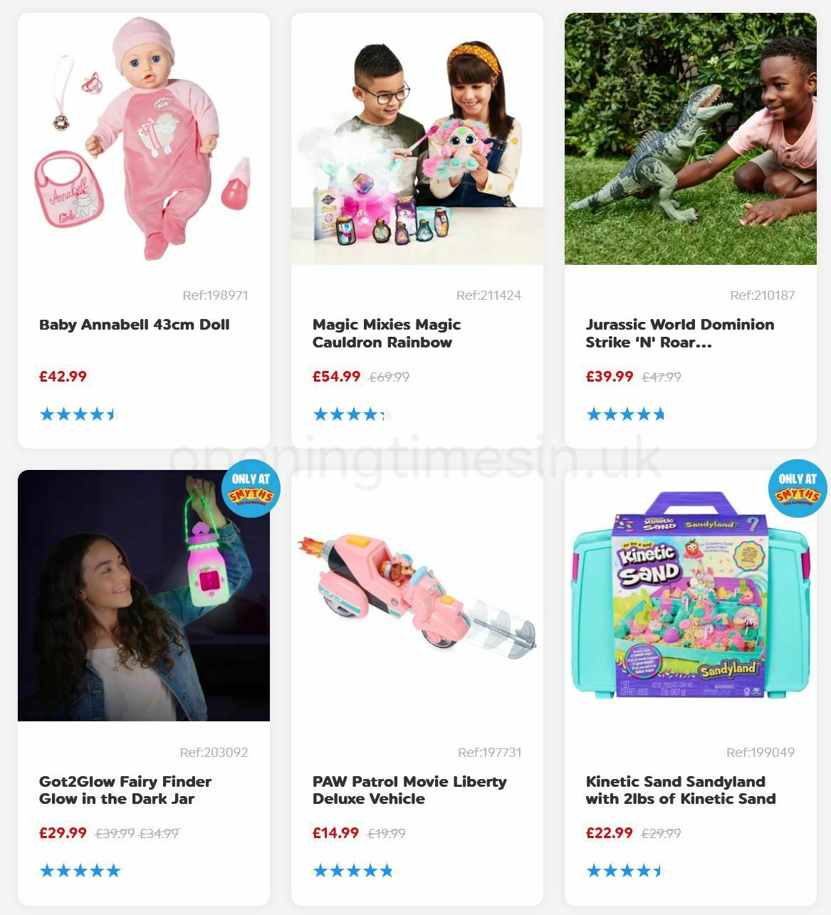 Smyths Toys Offers from 21 October