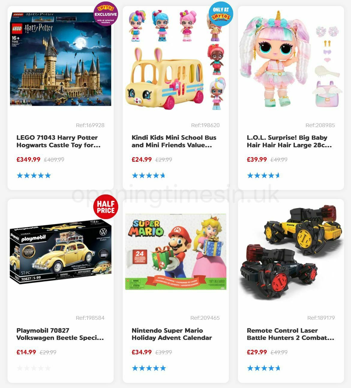 Smyths Toys Offers from 21 October