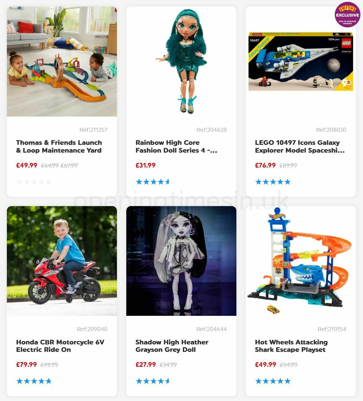 Smyths Toys Offers from 21 October