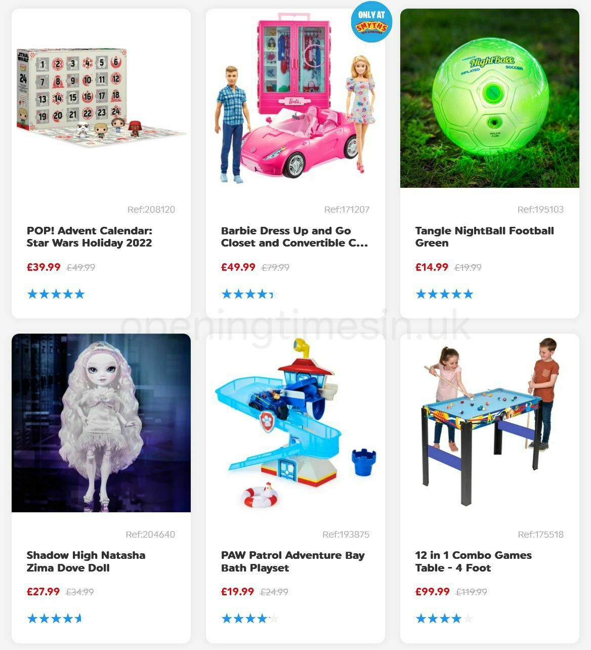 Smyths Toys Offers from 21 October