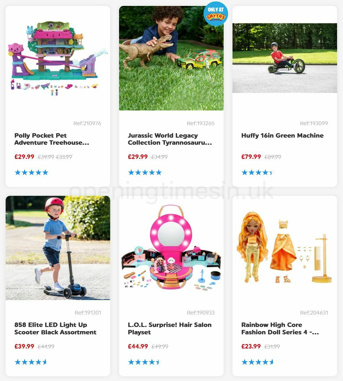 Smyths Toys Offers from 21 October