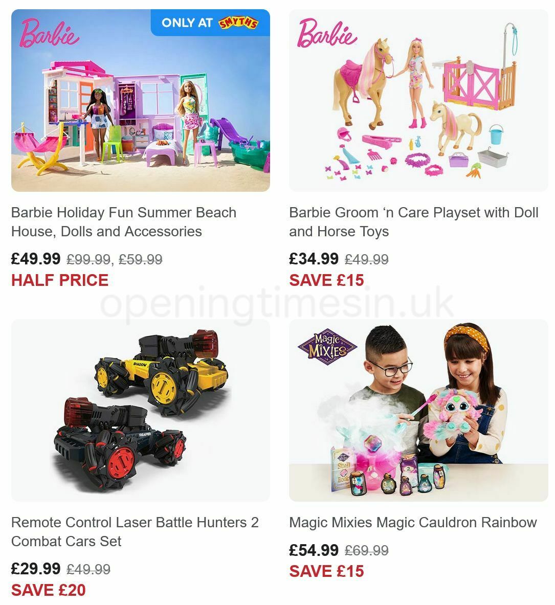 Smyths Toys Offers from 21 October