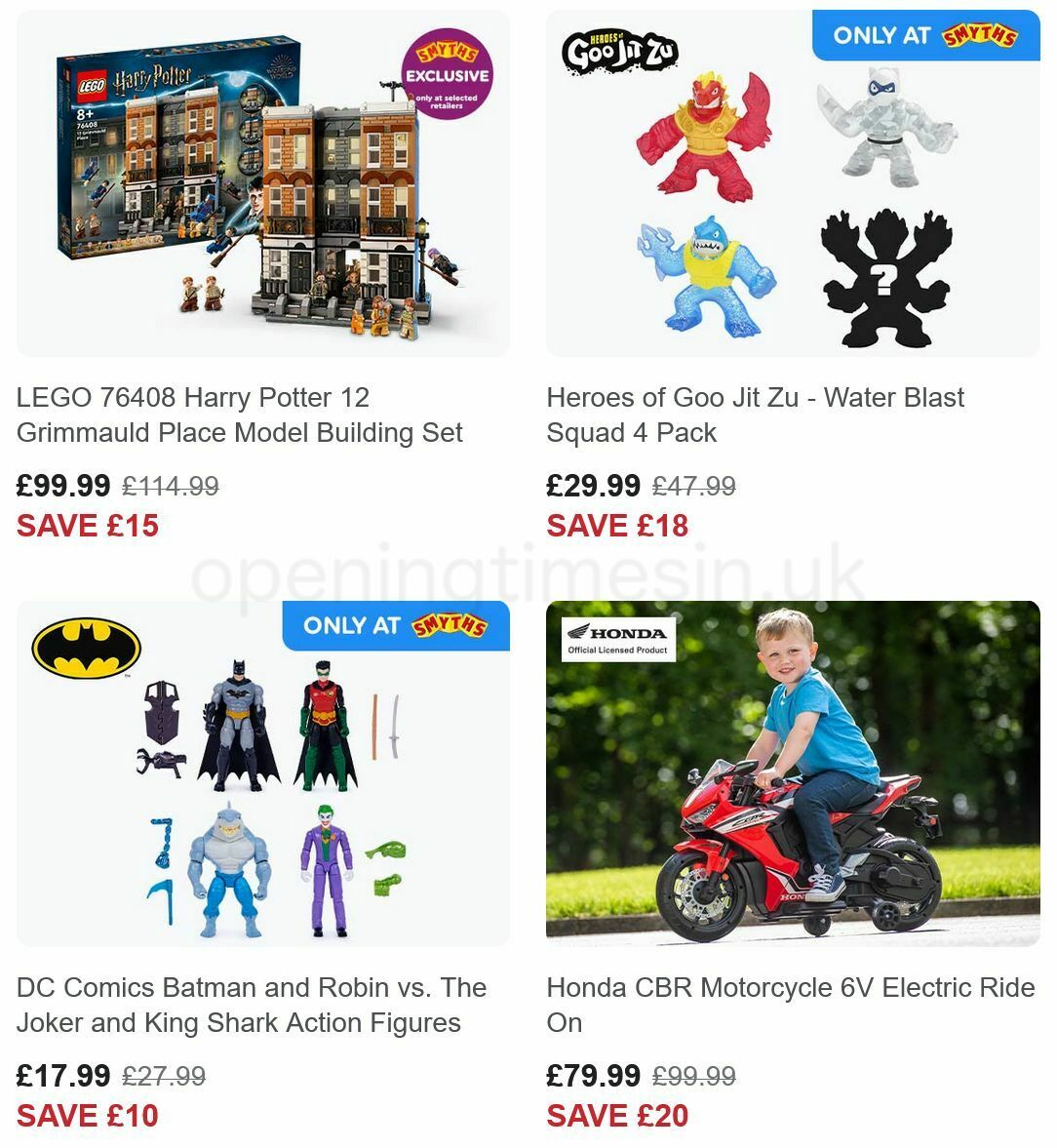Smyths Toys Offers from 21 October