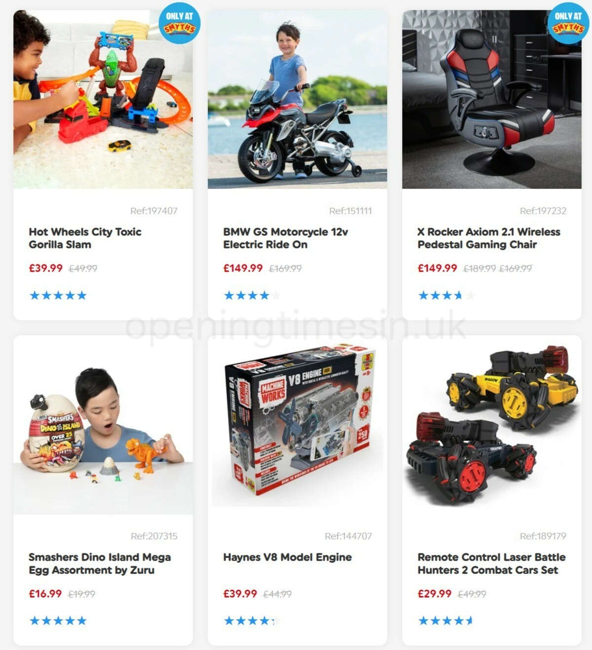 Smyths Toys Offers from 4 November