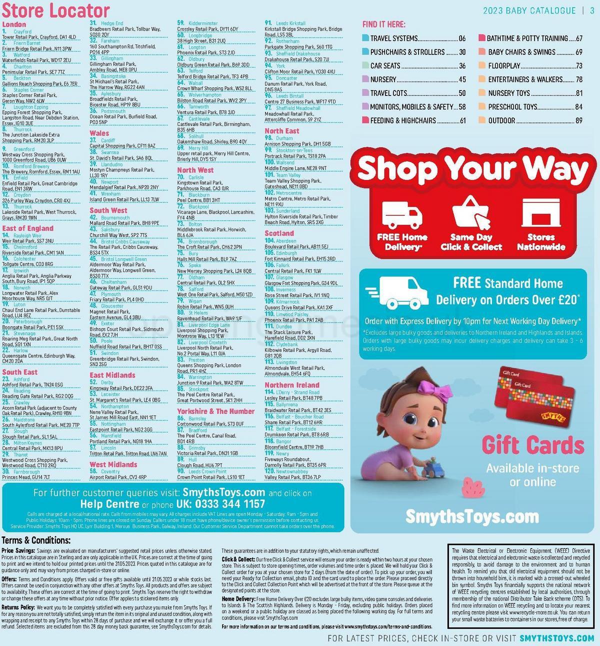 Smyths Toys Baby Catalogue Offers from 31 March