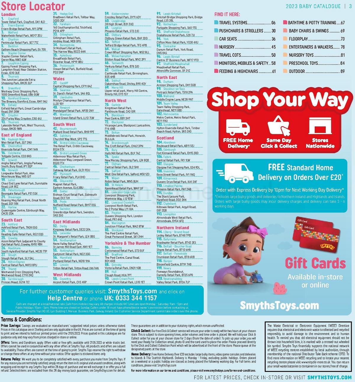 Smyths Toys Baby Catalogue Offers from 31 March