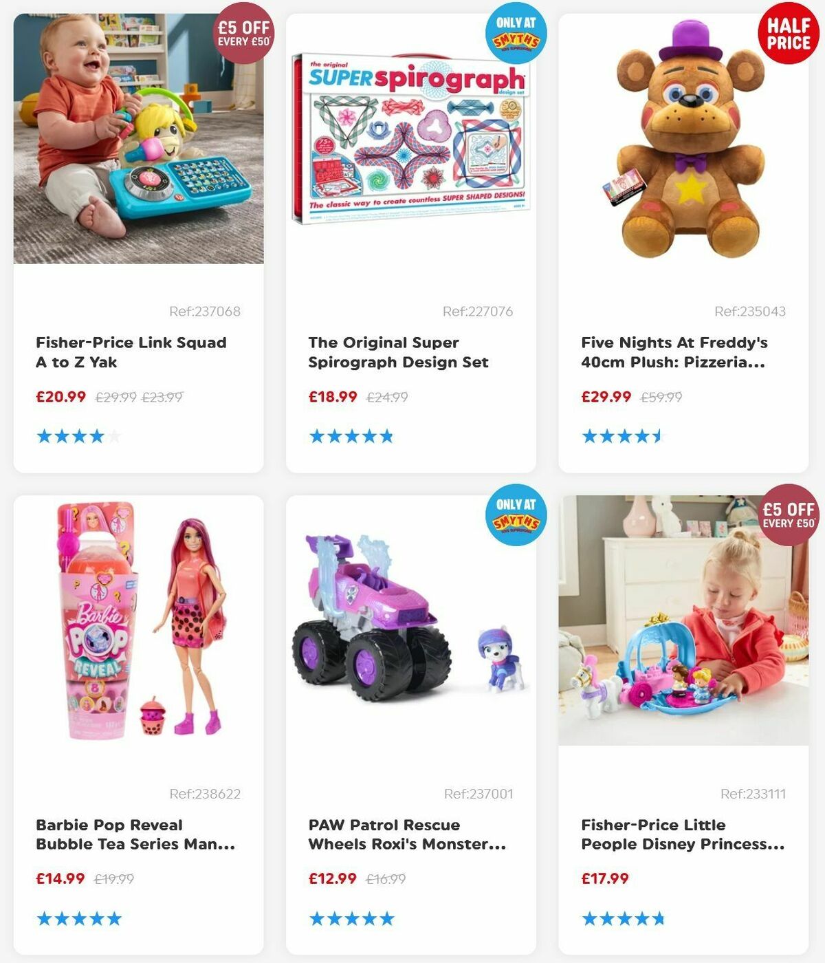 Smyths Toys Offers from 8 November