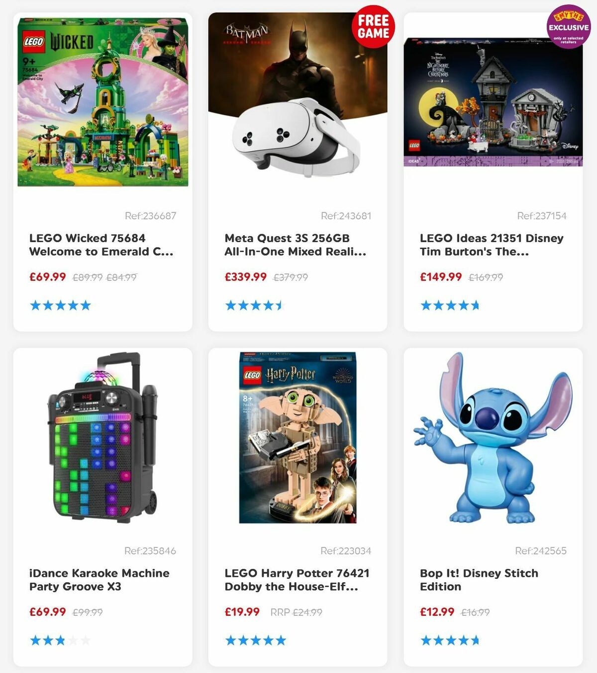 Smyths Toys Offers from 14 February