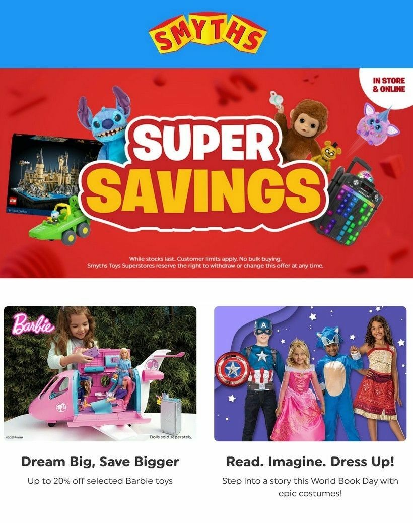 Smyths Toys Offers from 28 February