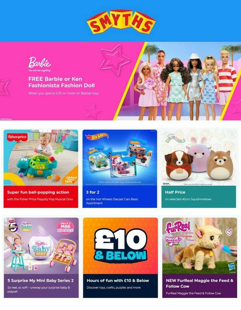Smyths Toys Offers from 22 August