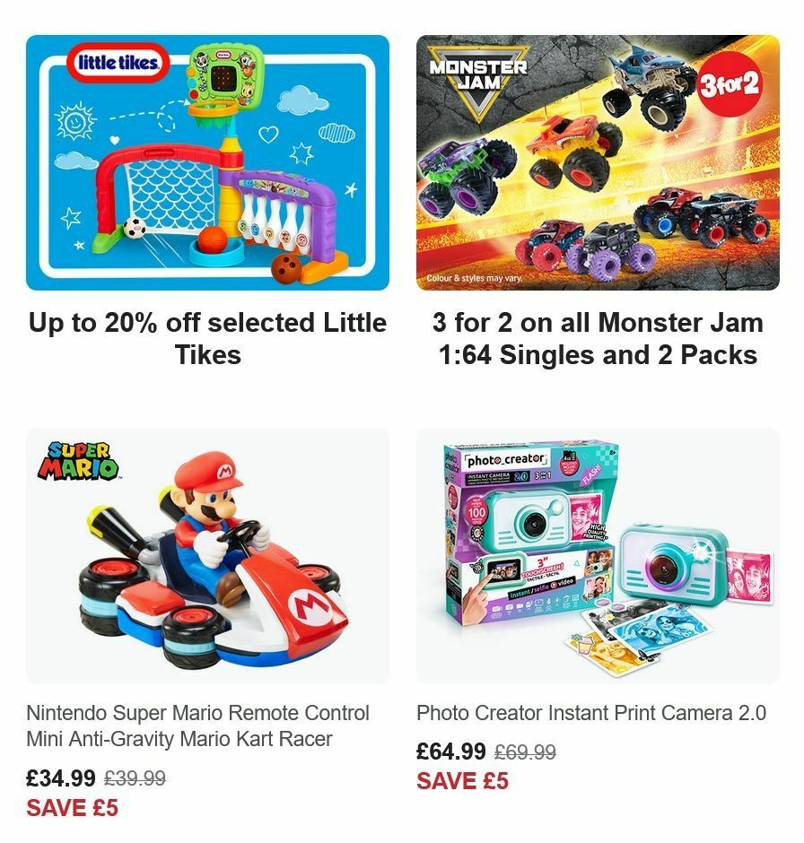 Smyths Toys Offers from 6 November
