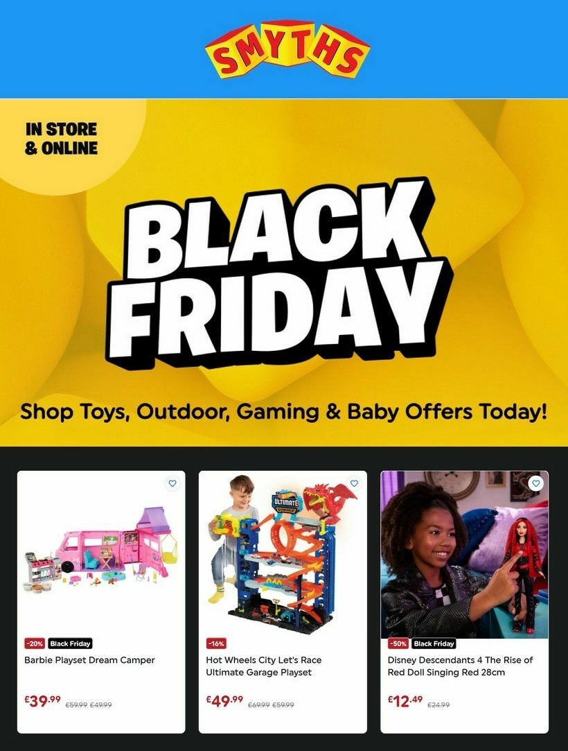 Smyths Toys Offers from 24 November