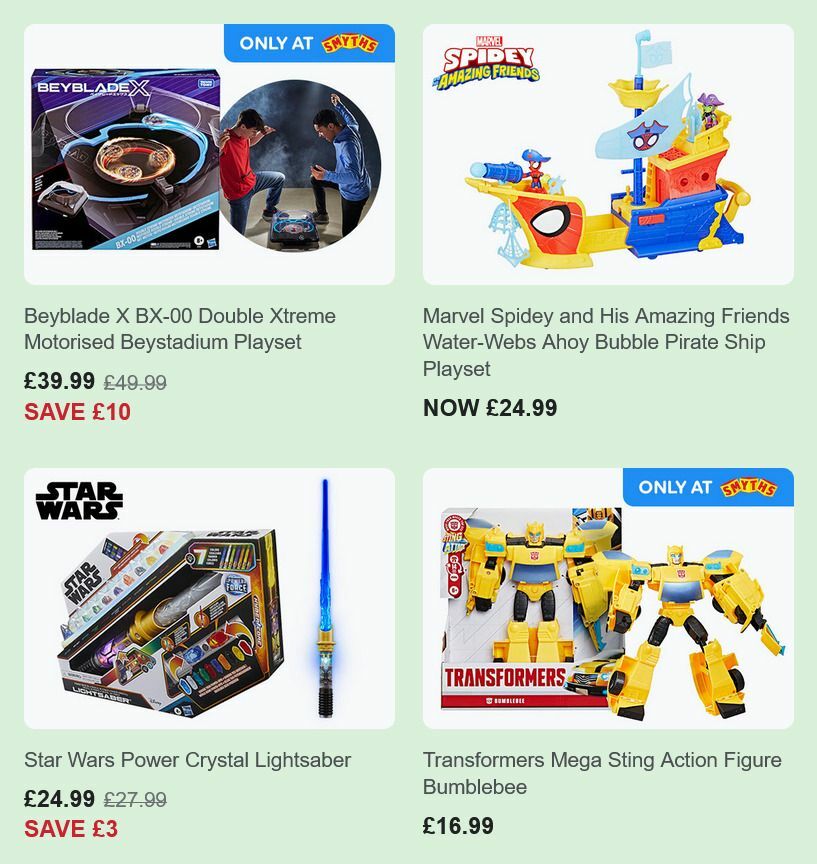 Smyths Toys Offers from 1 December