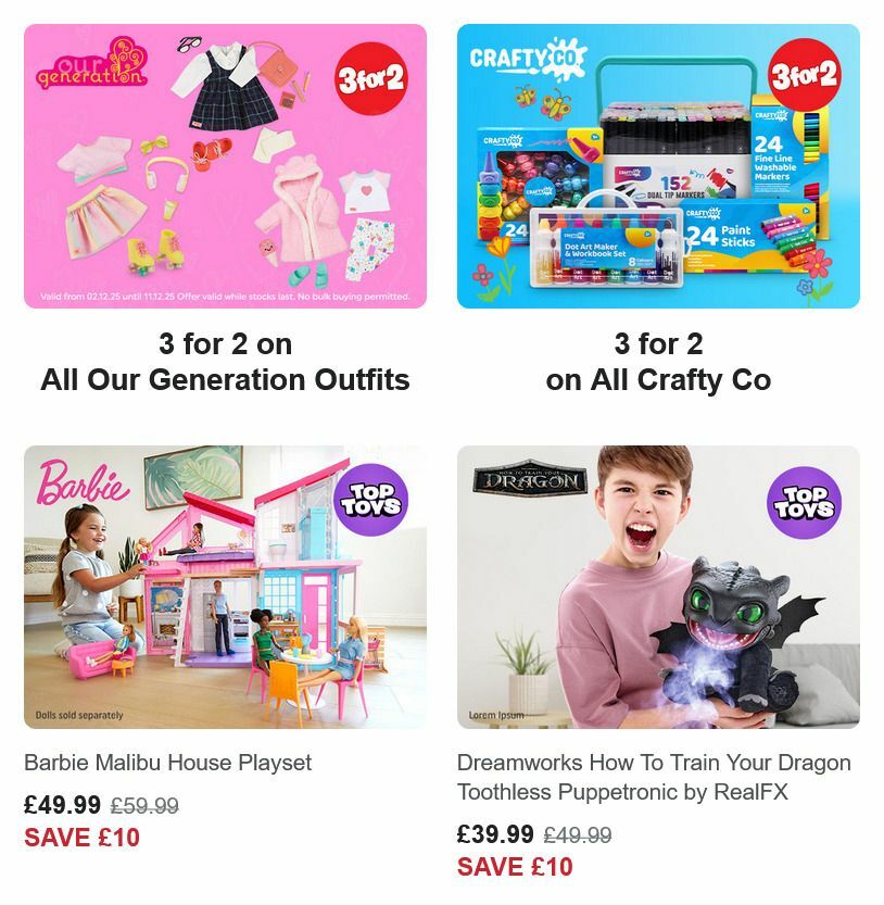 Smyths Toys Offers from 5 December
