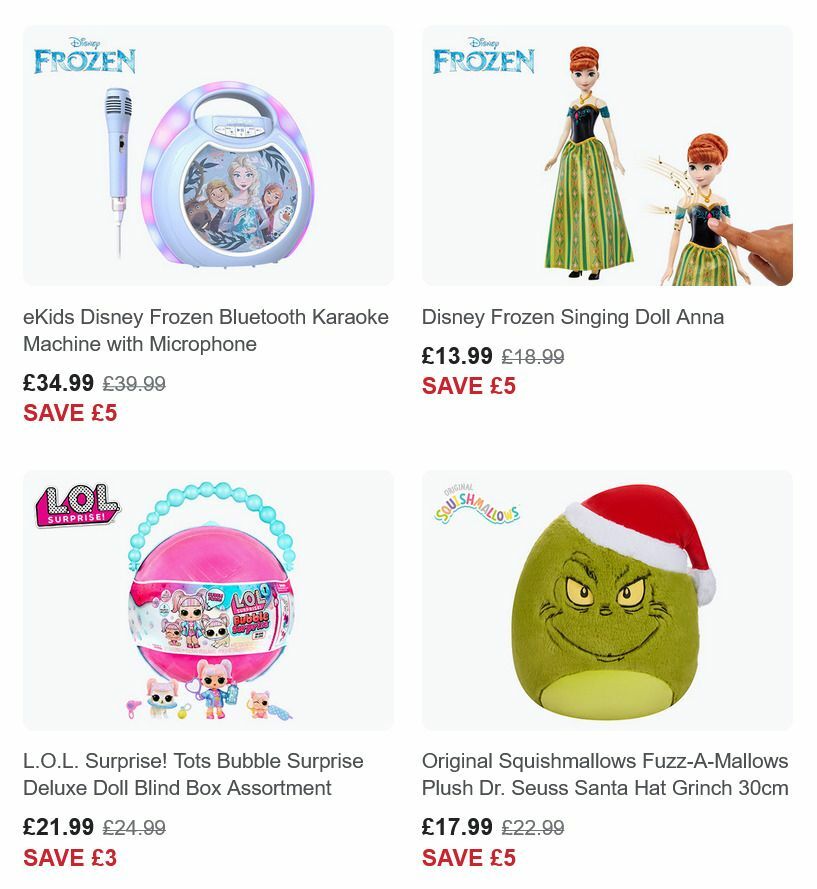 Smyths Toys Offers from 5 December