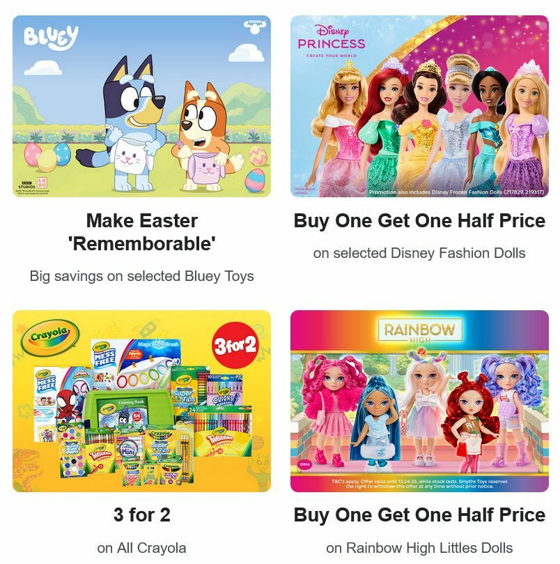Smyths Toys Offers from 28 March