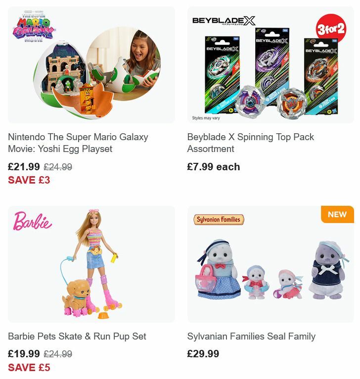 Smyths Toys Offers from 3 July