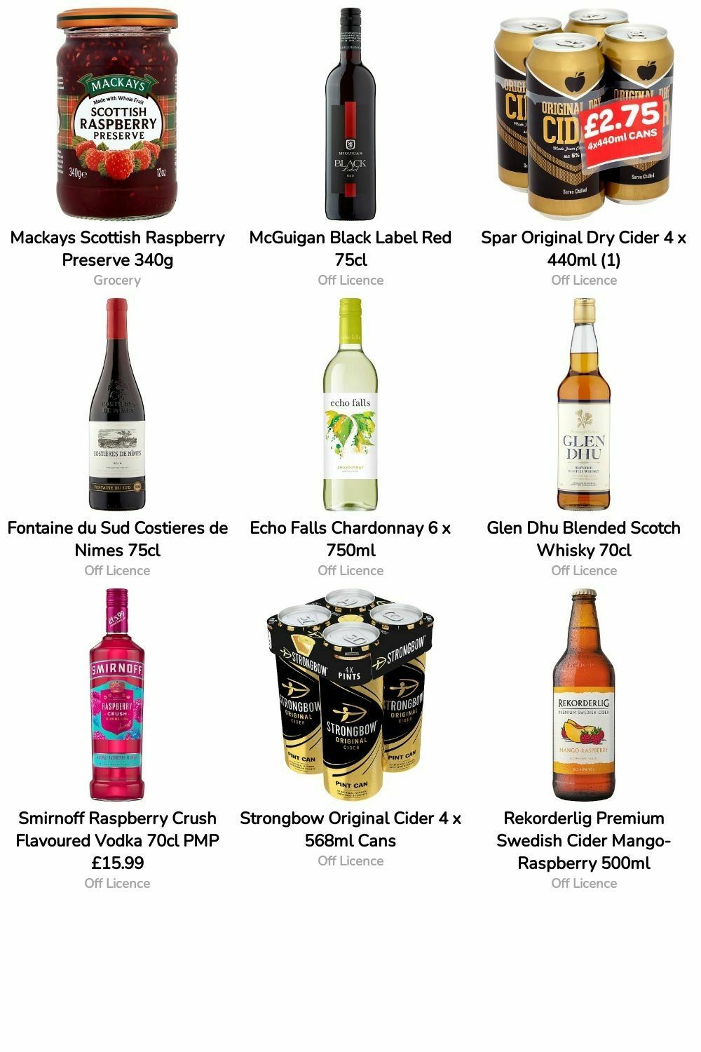 SPAR Offers from 1 September