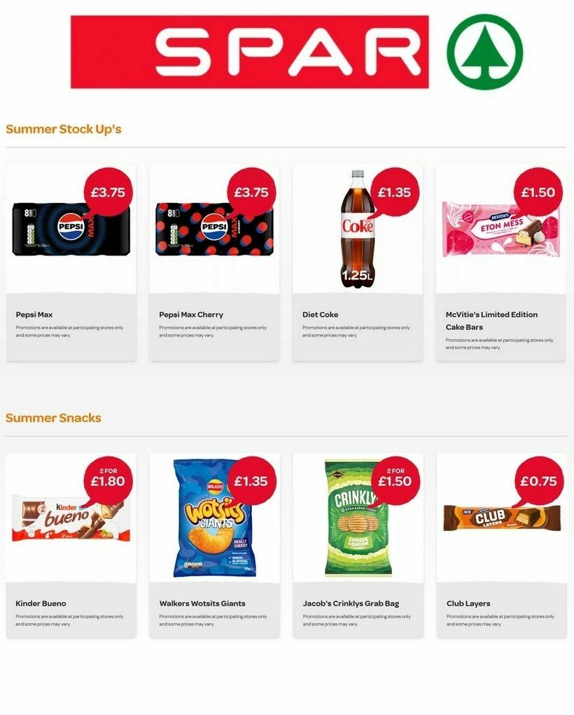 SPAR Offers from 1 August