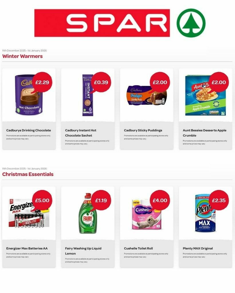 SPAR Offers from 11 December