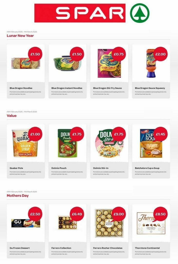 SPAR Offers from 19 February