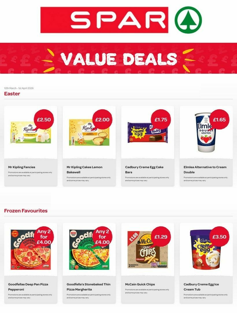 SPAR Offers from 12 March