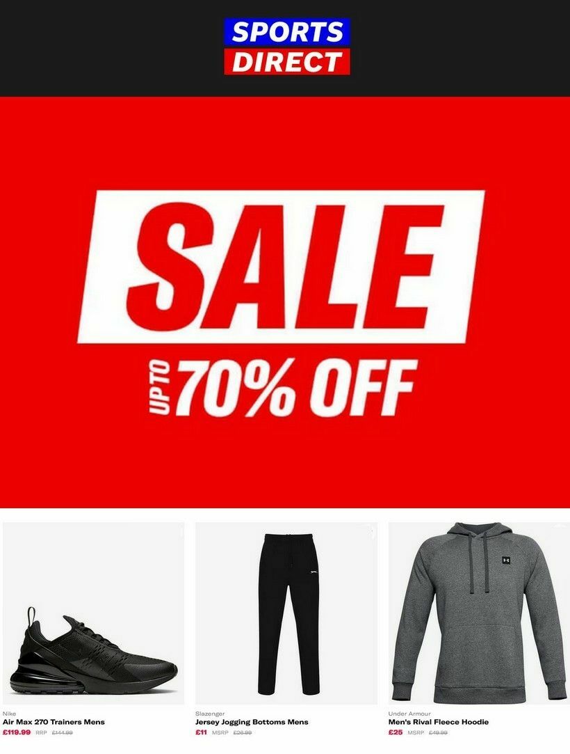 Sports Direct Offers from 30 December