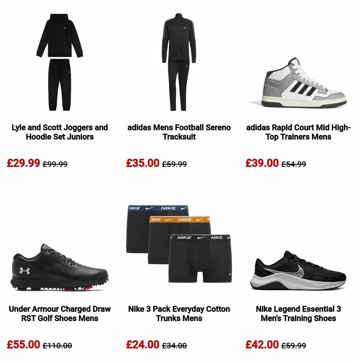 Sports Direct Offers from 26 December