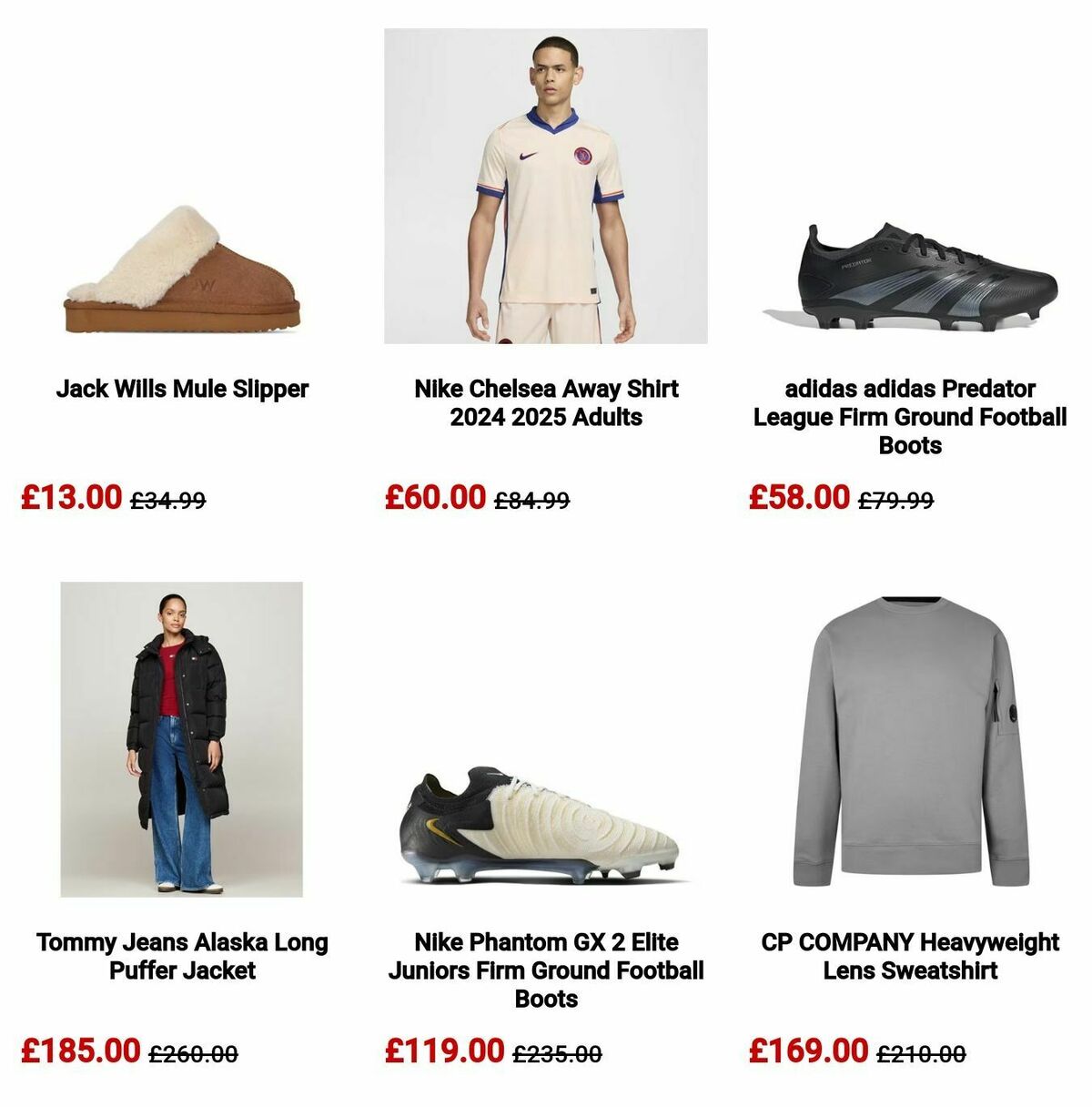 Sports Direct Offers from 26 December