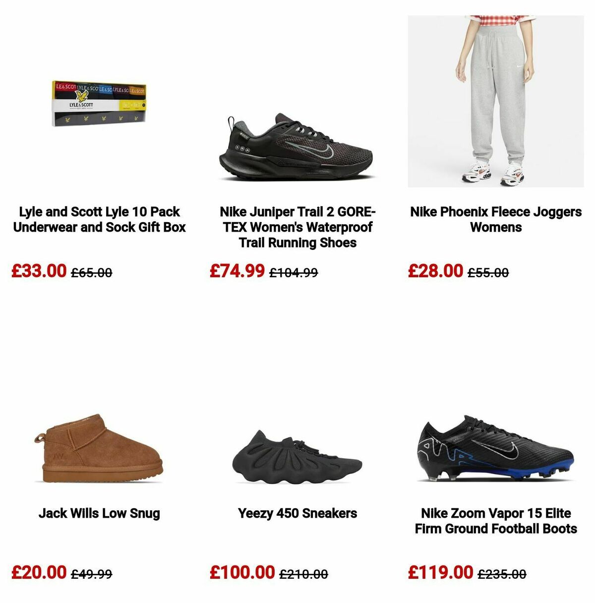 Sports Direct Offers from 26 December