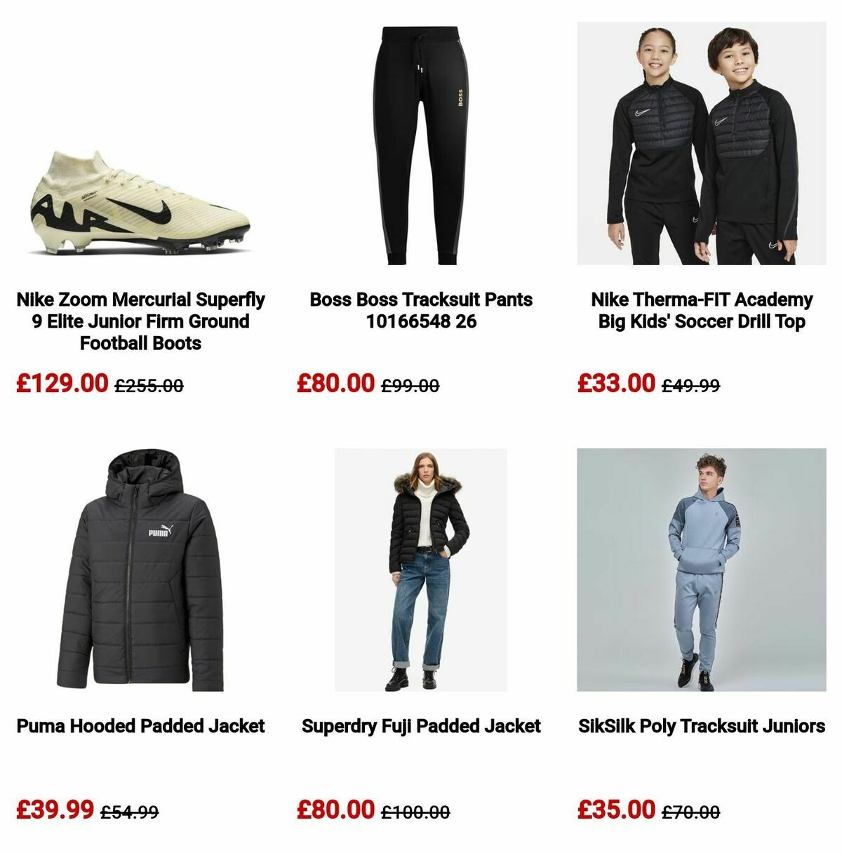 Sports Direct Offers from 26 December