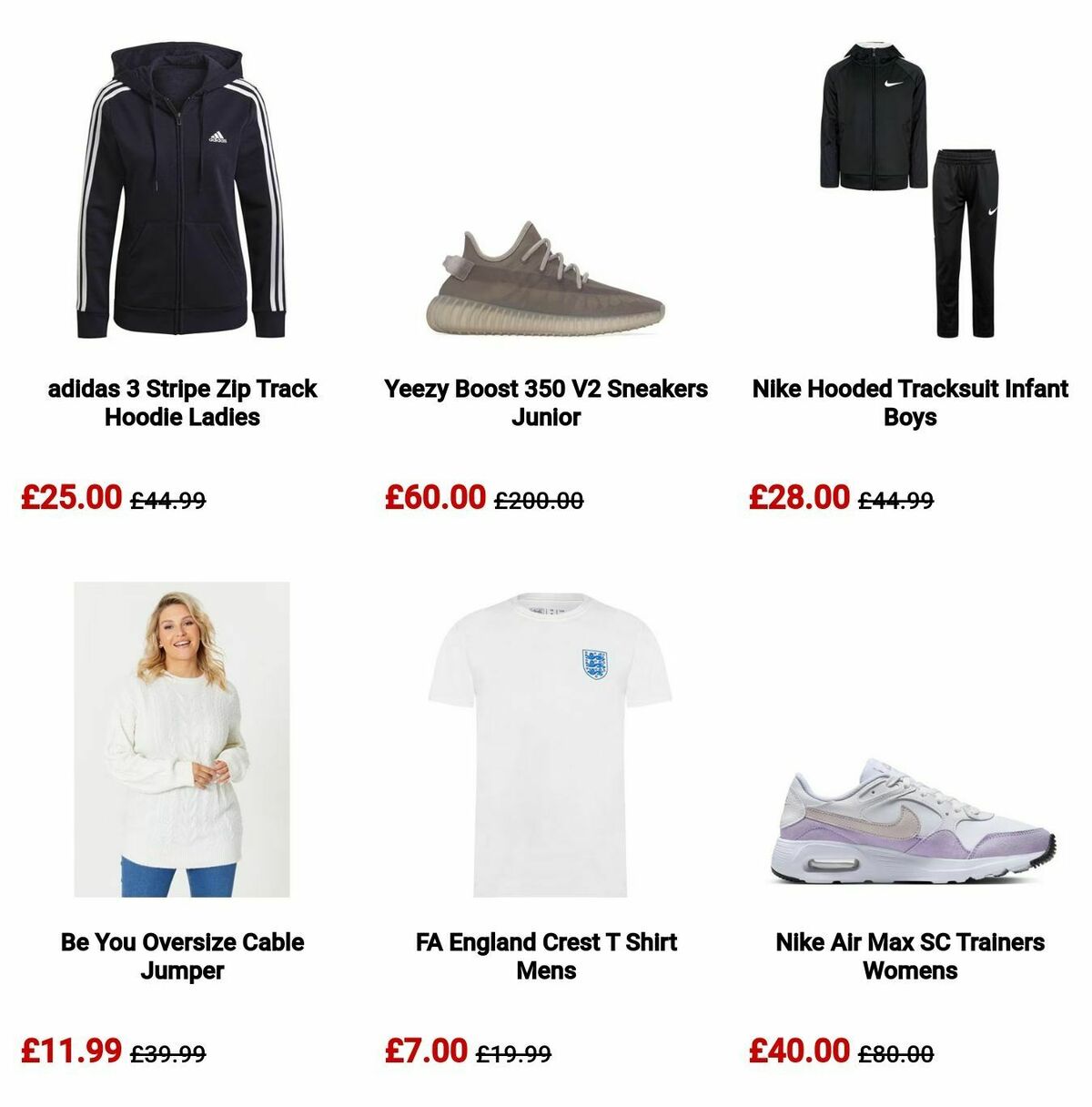 Sports Direct Offers from 26 December